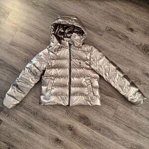 Polo Ralph Lauren Gold Metallic Down Jacket